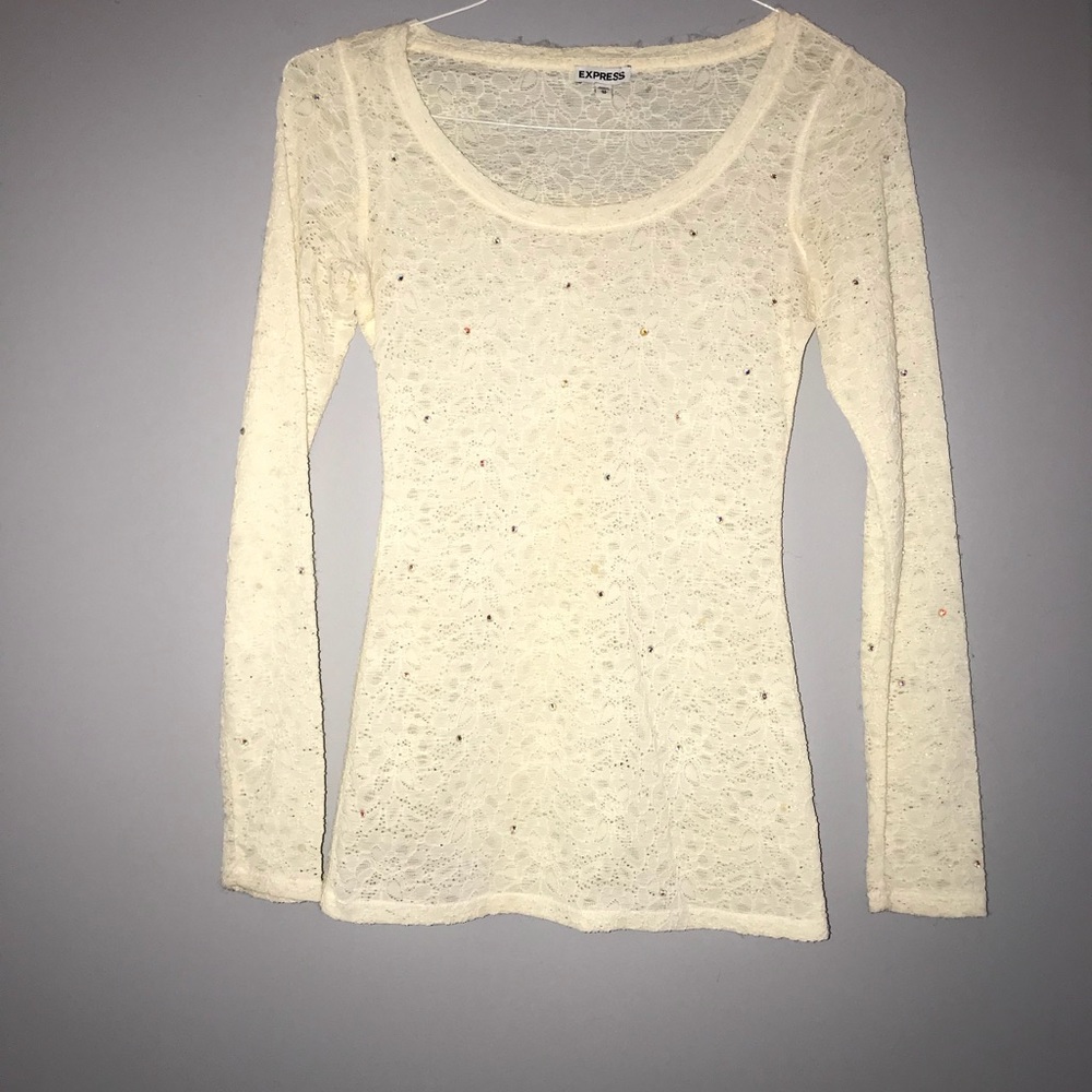 White Lace Long Sleeve